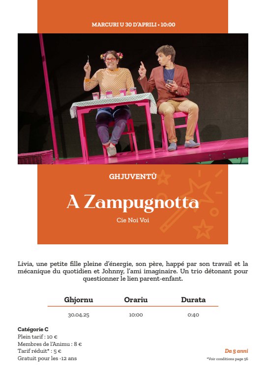 Spectacle jeune public : 