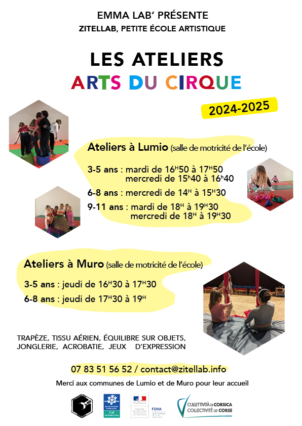 Ateliers : Les Arts du cirque proposés par l’association Emma Lab’  - Salle de motricité de l'école  - Lumiu