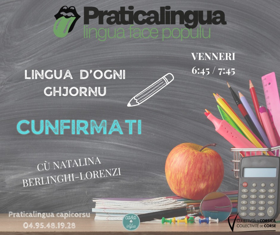 Attelli di Lingua Casana è Lingua d'Ogni Ghjornu Natalina Berlinghi Lorenzi / Praticalingua Capicorsu - Sala di e feste - Siscu