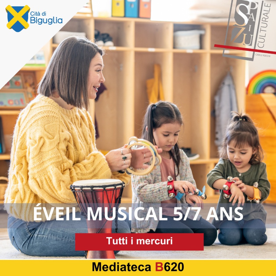 Atelier d'Éveil Musical pour les Enfants de 5 à 7 Ans  - Médiathèque B620 - Biguglia
