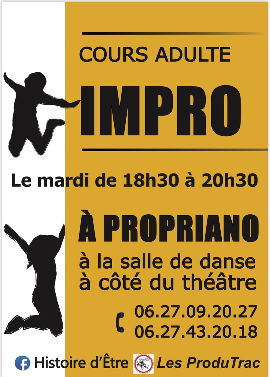 Cours d’improvisation théâtrale adulte avec les 