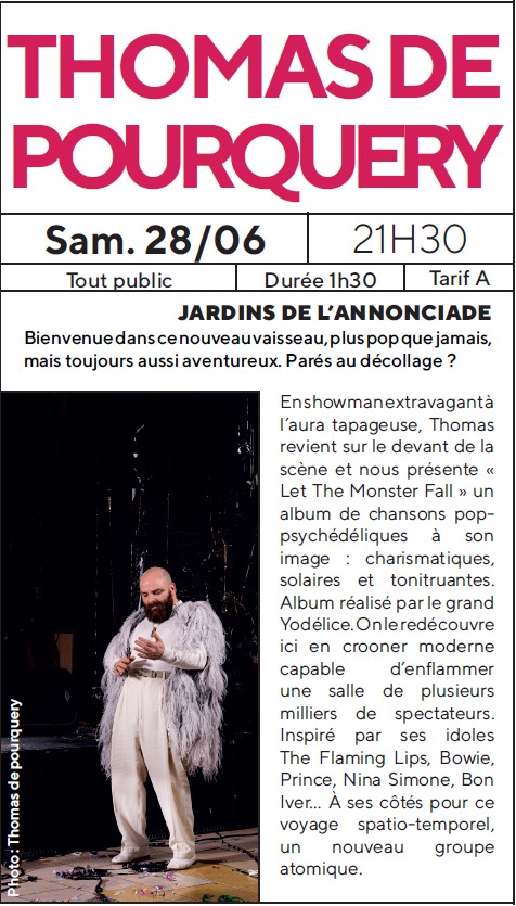 Concert de Thomas de Pourquery - Jardins de l'Annonciade - Bastia