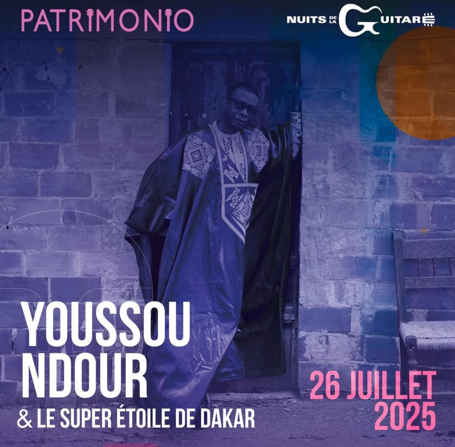 34ème nuits de la guitare de Patrimoniu / Youssou N’Dour & Le super étoile de Dakar en concert - Théâtre de verdure - Patrimoniu 