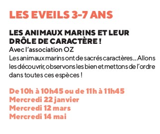 Atelier Eveils 3/7 ans / 