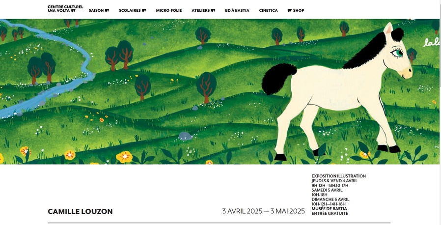 BD à Bastia 2025 / Exposition Illustration Camille Louzon - Musée de Bastia