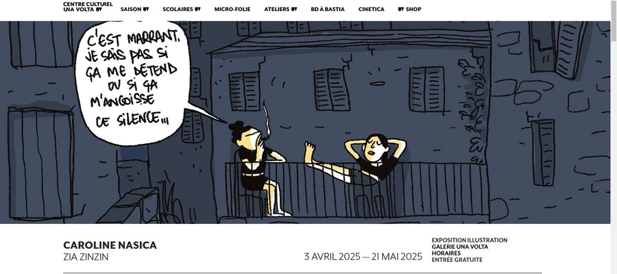 BD à Bastia 2025 / Exposition Illustration Caroline Nasica 