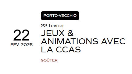 Jeux et animations avec le CCAS - Salle polyvalente - Portivechju