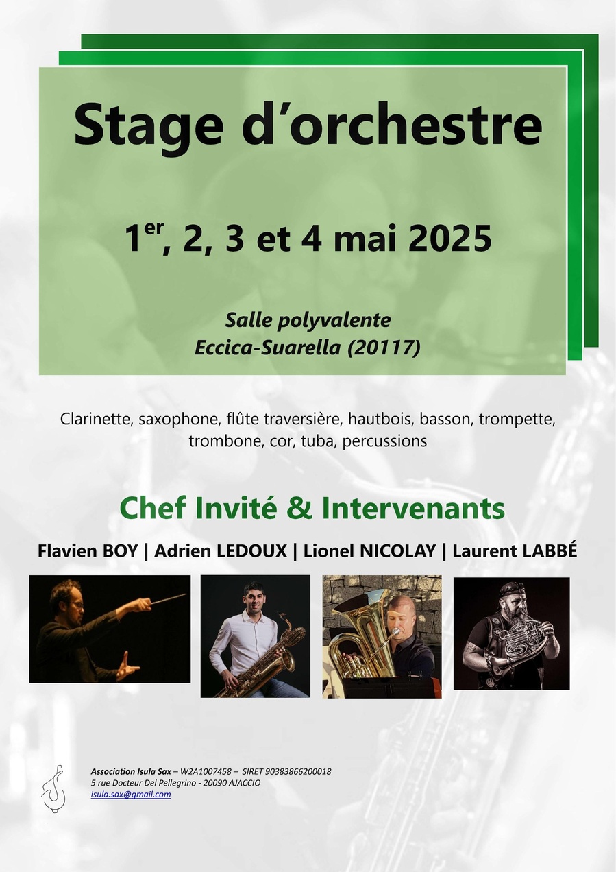 Stage d'orchestre - Salle polyvalente - Eccica è Suaredda