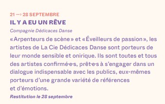 Restitution de résidence : 