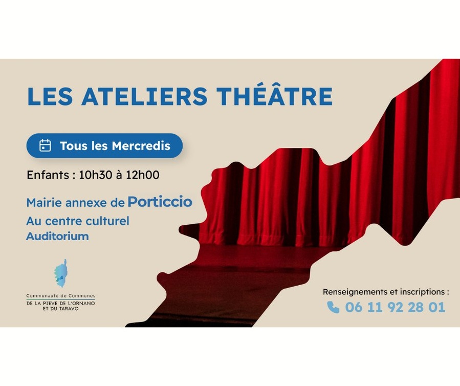 Atelier théâtre pour les enfants - Mairie Annexe - Purtichju