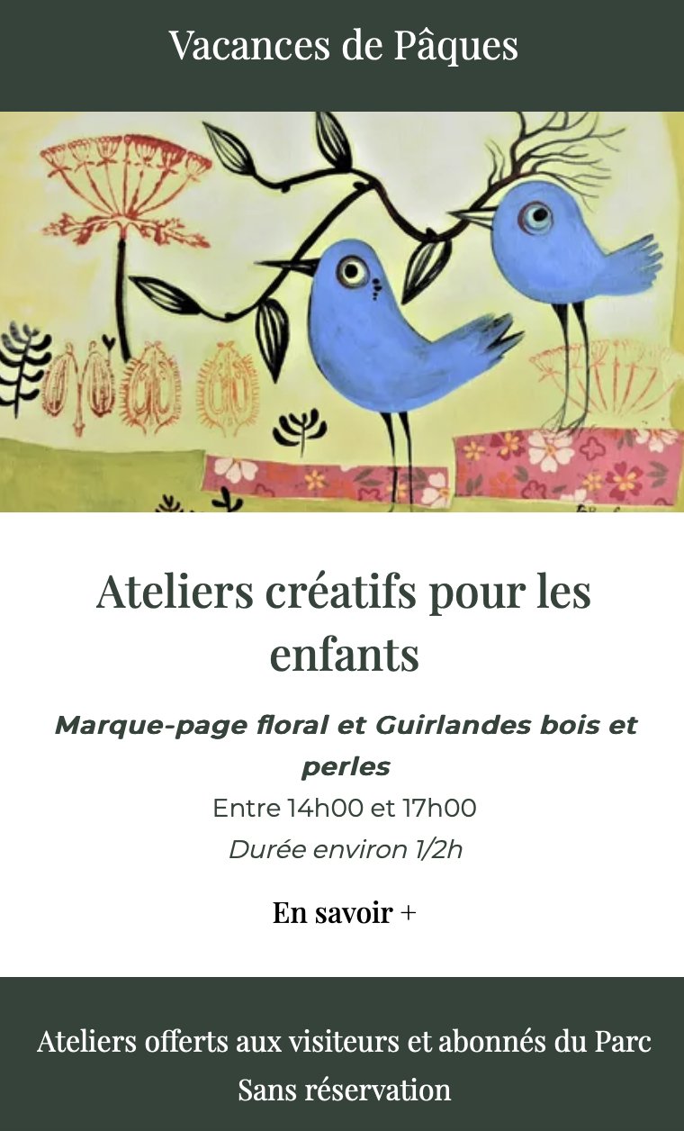 Ateliers créatifs pour les enfants : Guirlandes bois et perles avec Martine Sanches - Parc de Saleccia - L'Isula