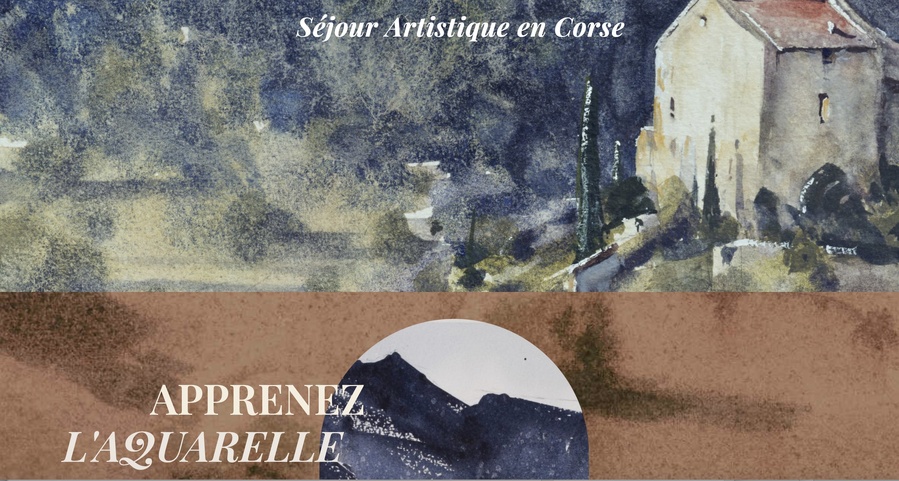 Séjour artistique avec l'aquarelliste Emmanuel Demoustier - Montegrossu