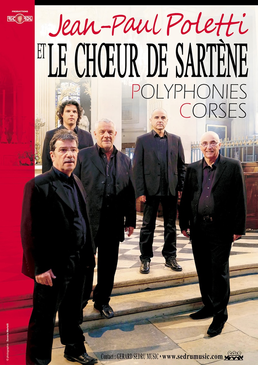 Jean-Paul Poletti & le Chœur d'hommes de Sartène en concert - Église Sainte Marie - Sartè