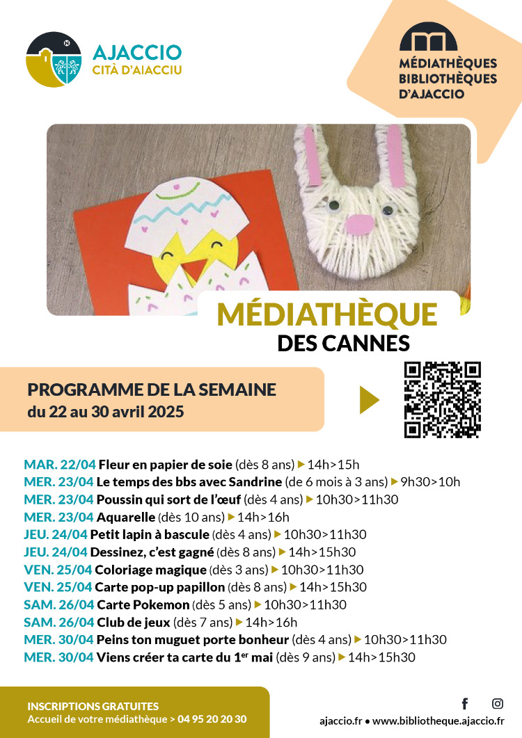 Viens créer ta carte du 1er mai - Médiathèque des Cannes - Aiacciu