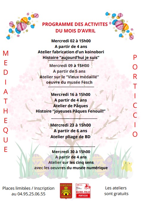  Atelier sur les cinq sens avec les oeuvres du musée numérique - Médiathèque - Purtichju