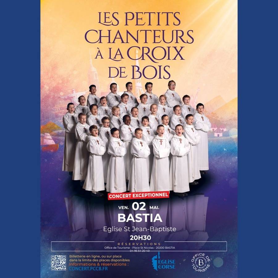 Concert : Les petits chanteurs à la croix de bois - Eglise Saint Jean-Baptiste - Bastia