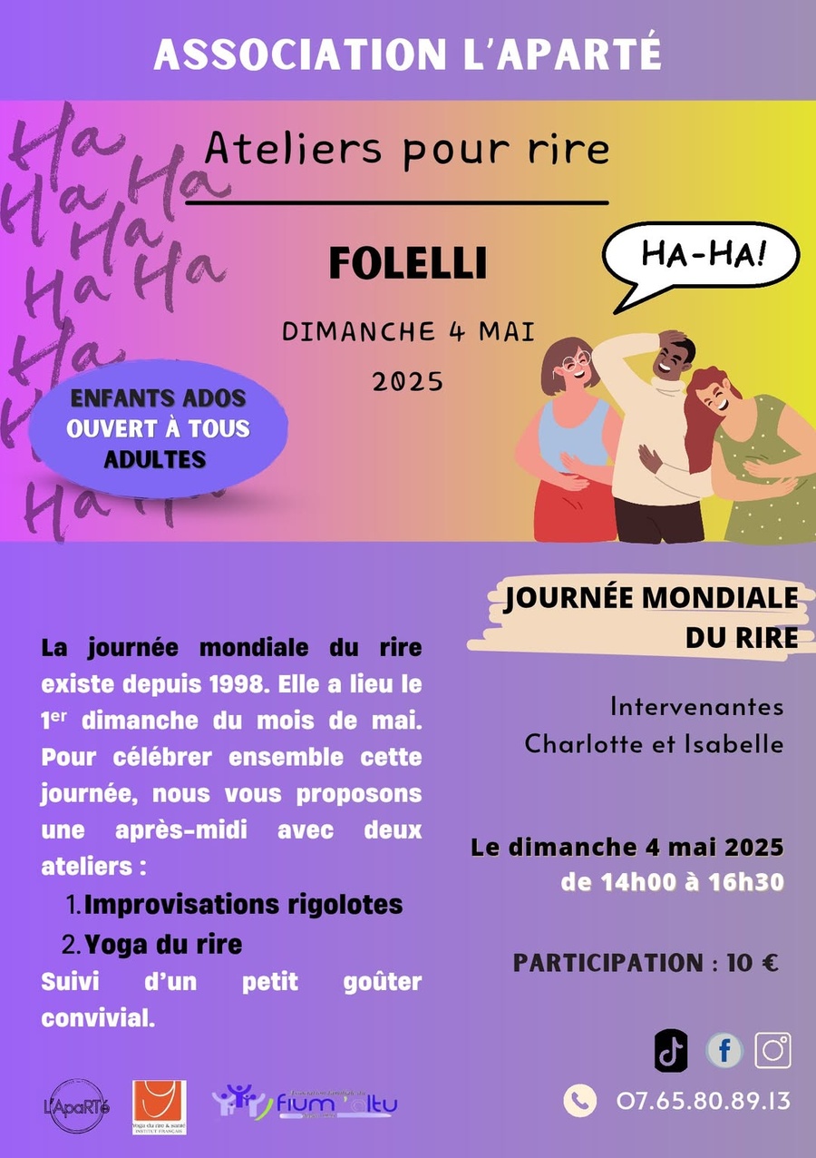 Théâtre d'improvisation et Yoga du rire - centre social du Fium'Alto - I Fulelli 
