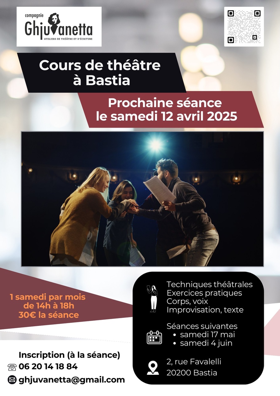 Cours de théâtre par la Compagnie Ghjuvanetta - 2, rue Favalelli - Bastia 