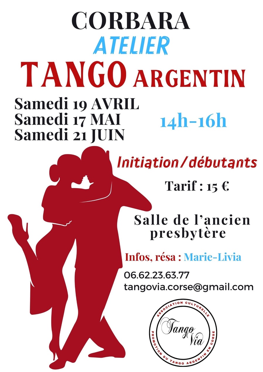 Stage de Tango Argentin : Initiation et débutants - Salle de l'ancien Presbytère - A Curbaghja