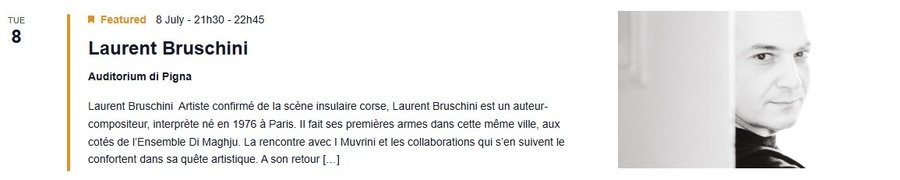 Concert : Laurent Bruschini  - CNCM VOCE / Auditorium de Pigna 