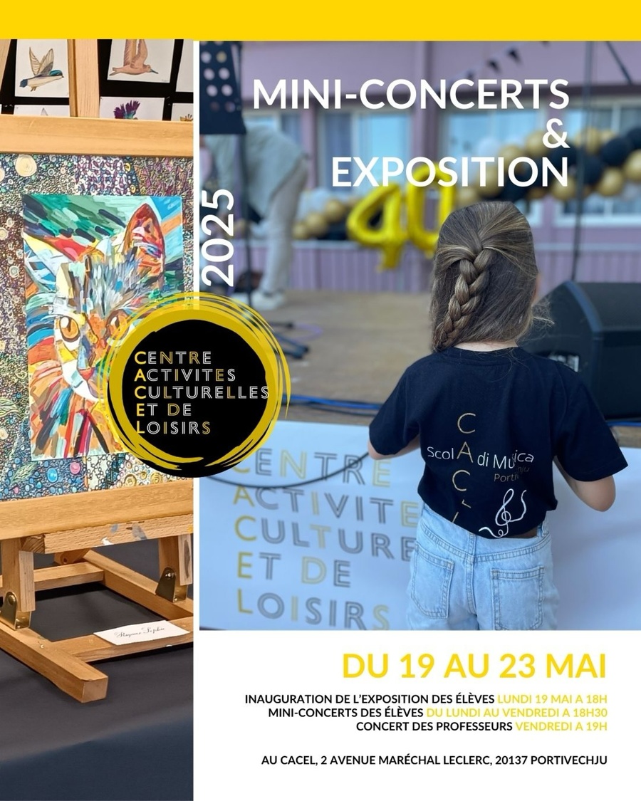 Mini-concerts et exposition - CACEL - Portivechju 