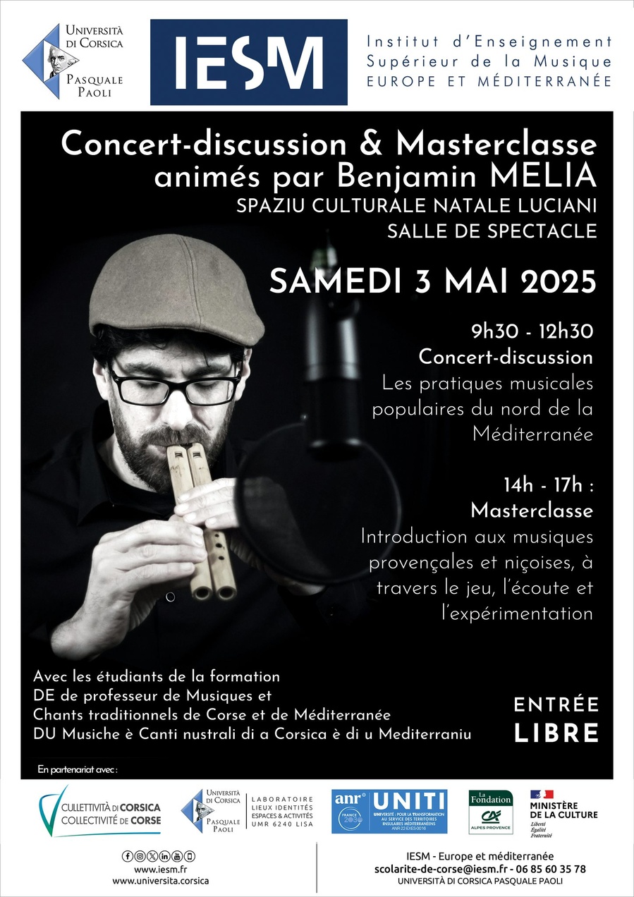 Masterclass animée par Benjamin Melia : 