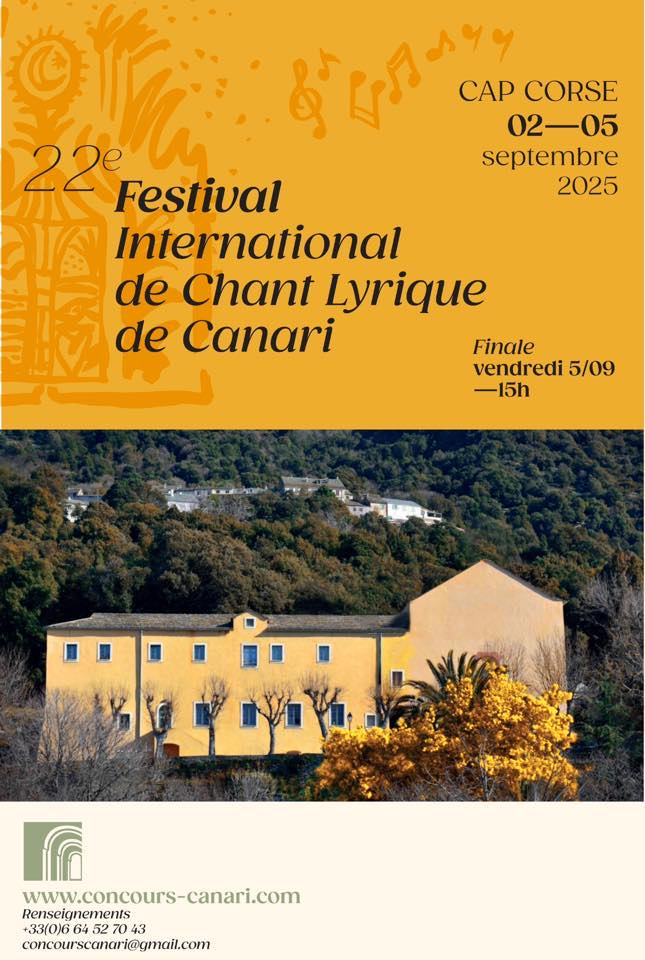 22ème édition du Festival International de Chant Lyrique de Canari