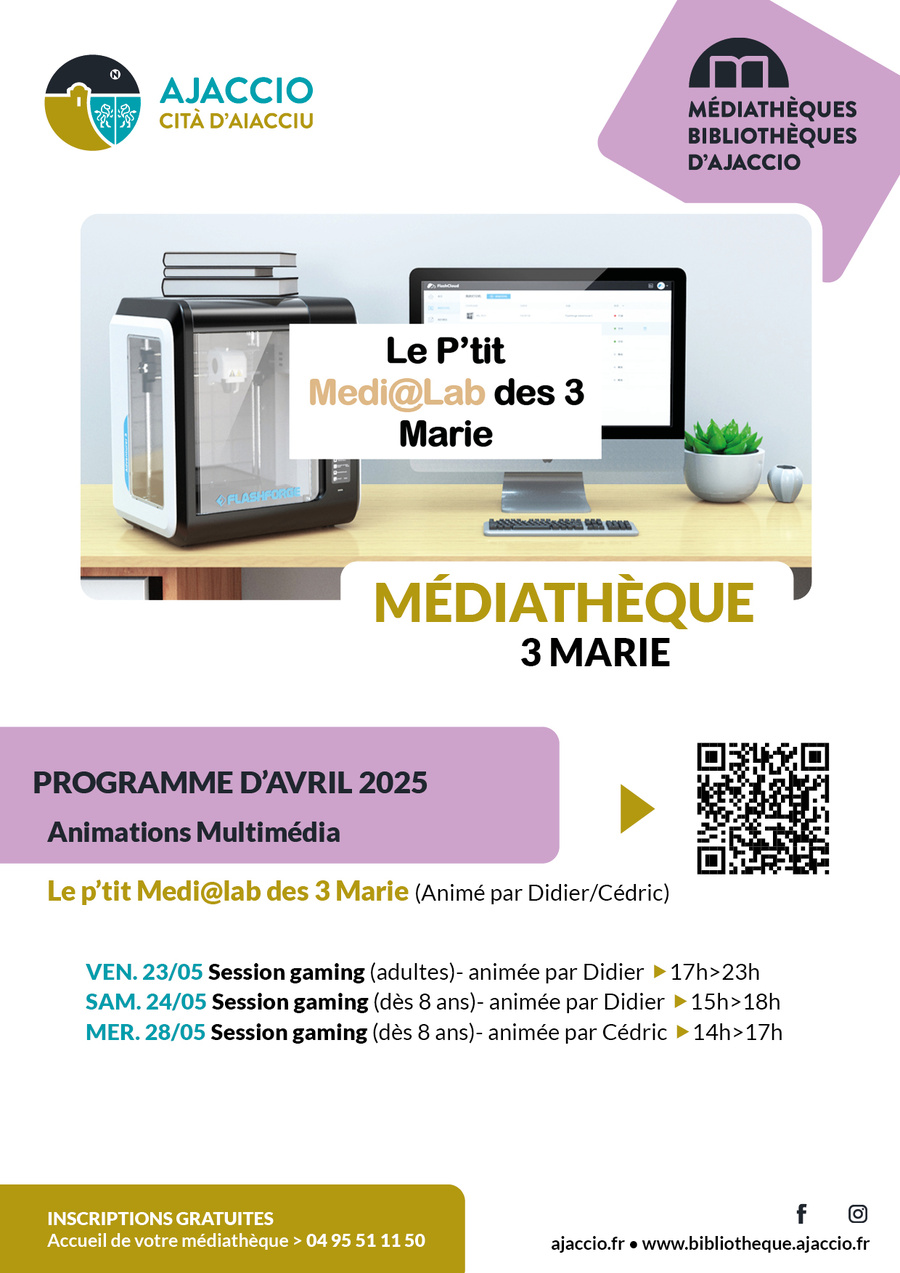 Session gaming (dès 8 ans) animée par Didier - Médiathèque des 3 Marie - Aiacciu