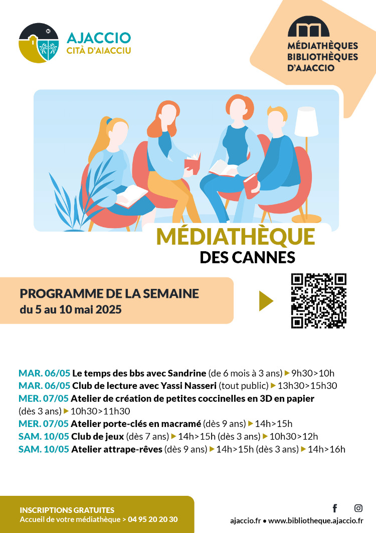 Atelier de création de petites coccinelles en 3D en papier - Médiathèque des Cannes - Aiacciu