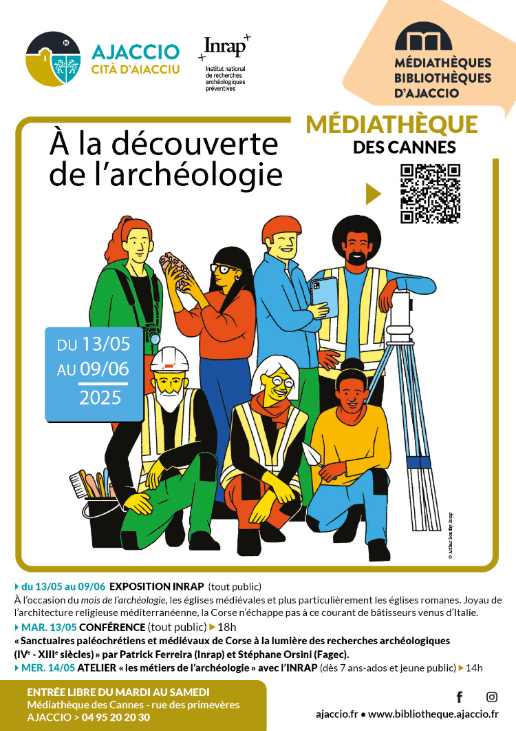 Exposition INRAP - Médiathèque des Cannes - Aiacciu