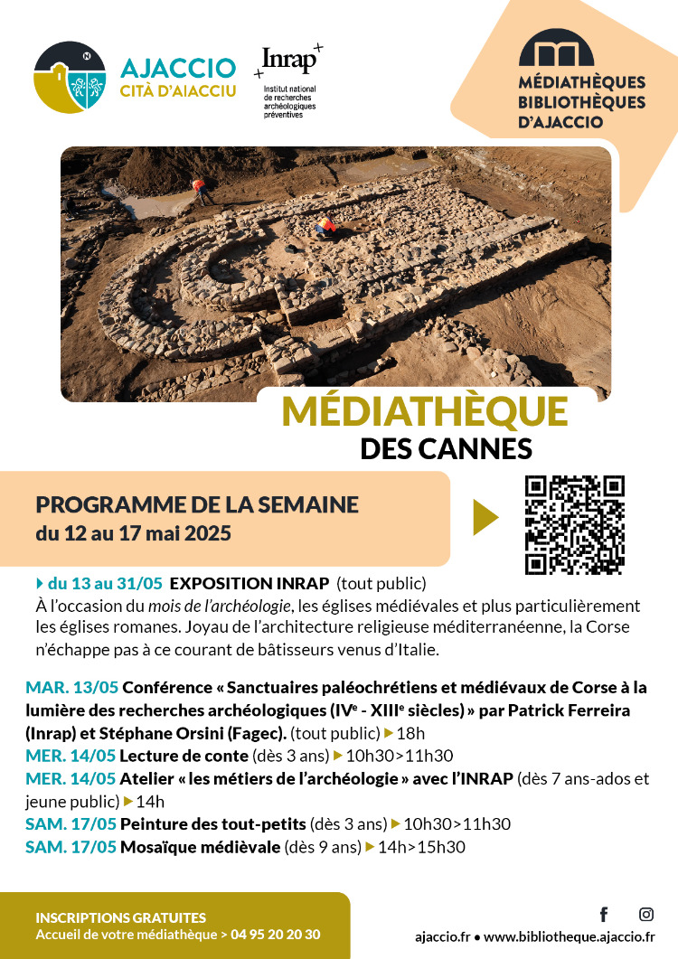 Mosaïque médiévale - Médiathèque des Cannes - Aiacciu