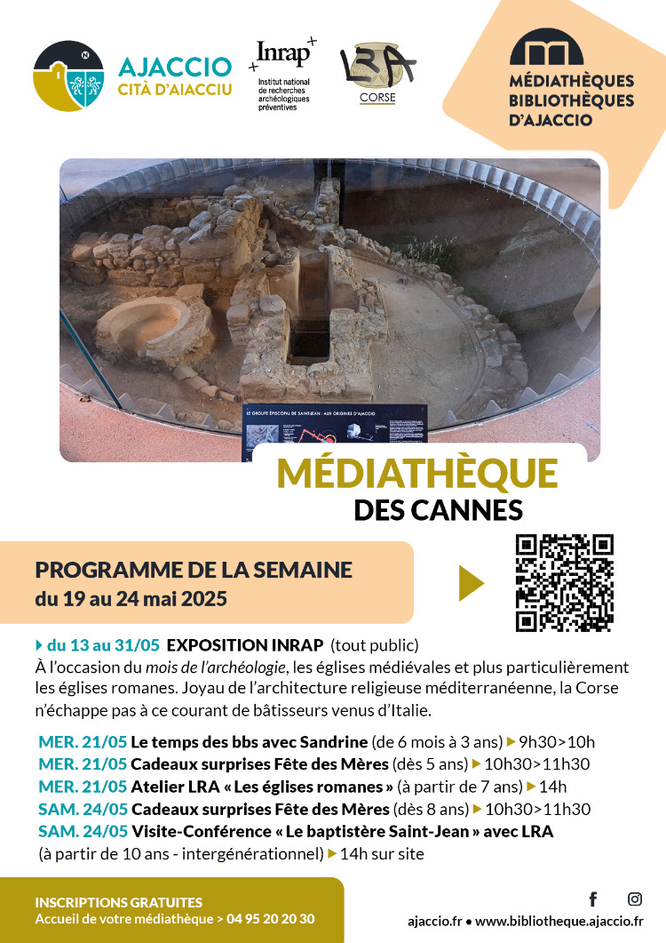 Atelier LRA « Les églises romanes» - Médiathèque des Cannes - Aiacciu