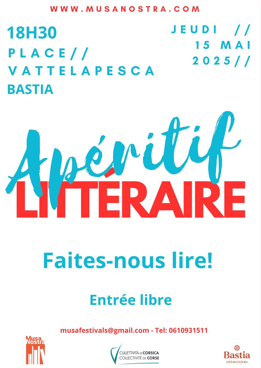 Apéritif littéraire avec l'association Musanostra sur le thème : 