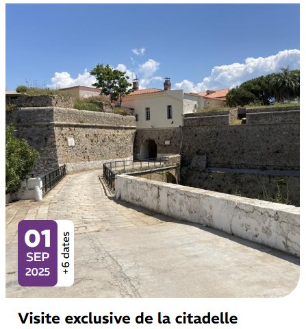 Visite exclusive de la Citadelle Miollis à Ajaccio
