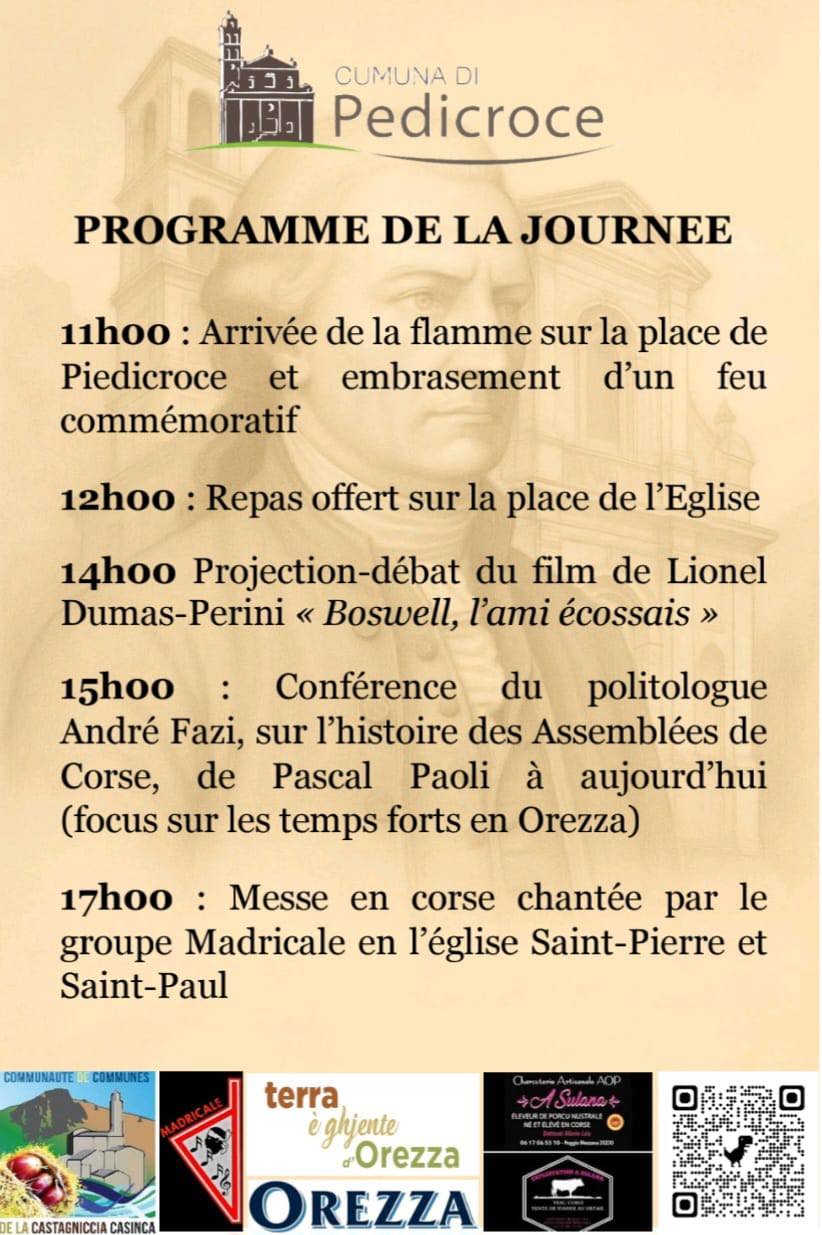 1725-2025 : Pasquale Paoli, l’Ora di u Ritornu > I Fochi Paoli / Projection-débat du film de Lionel Dumas-Perini 