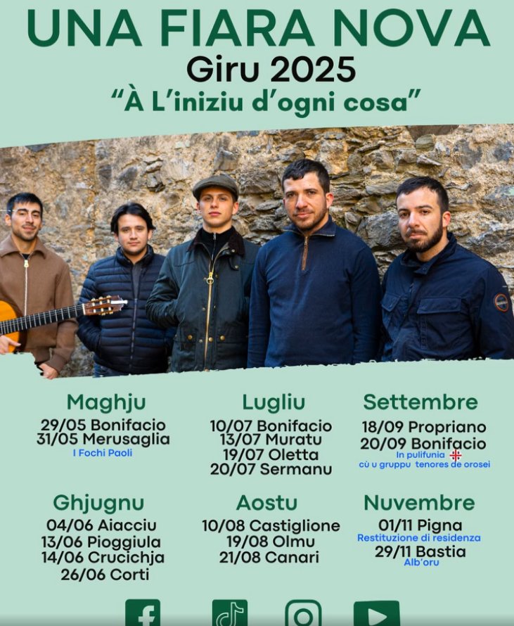 Concert du groupe "Una Fiara Nova" : "À l'iniziu d'ogni cosa"