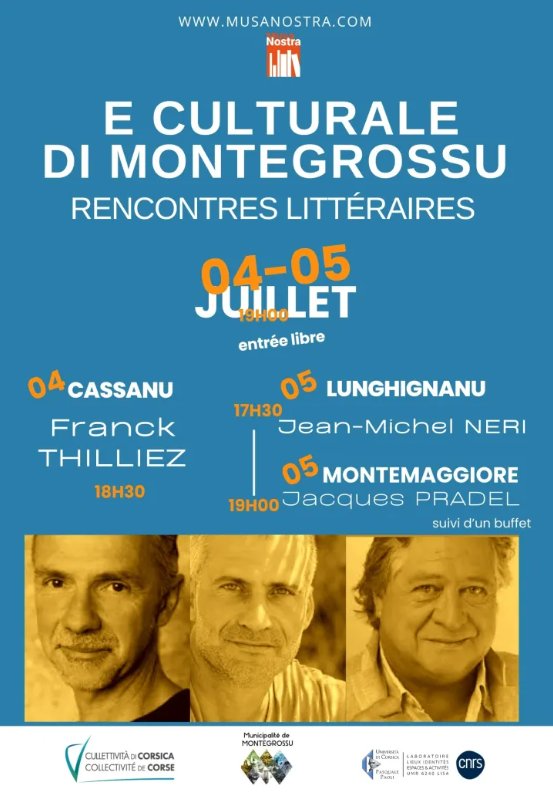 E Culturale di Montegrossu / Rencontre avec l'écrivain Franck Thilliez