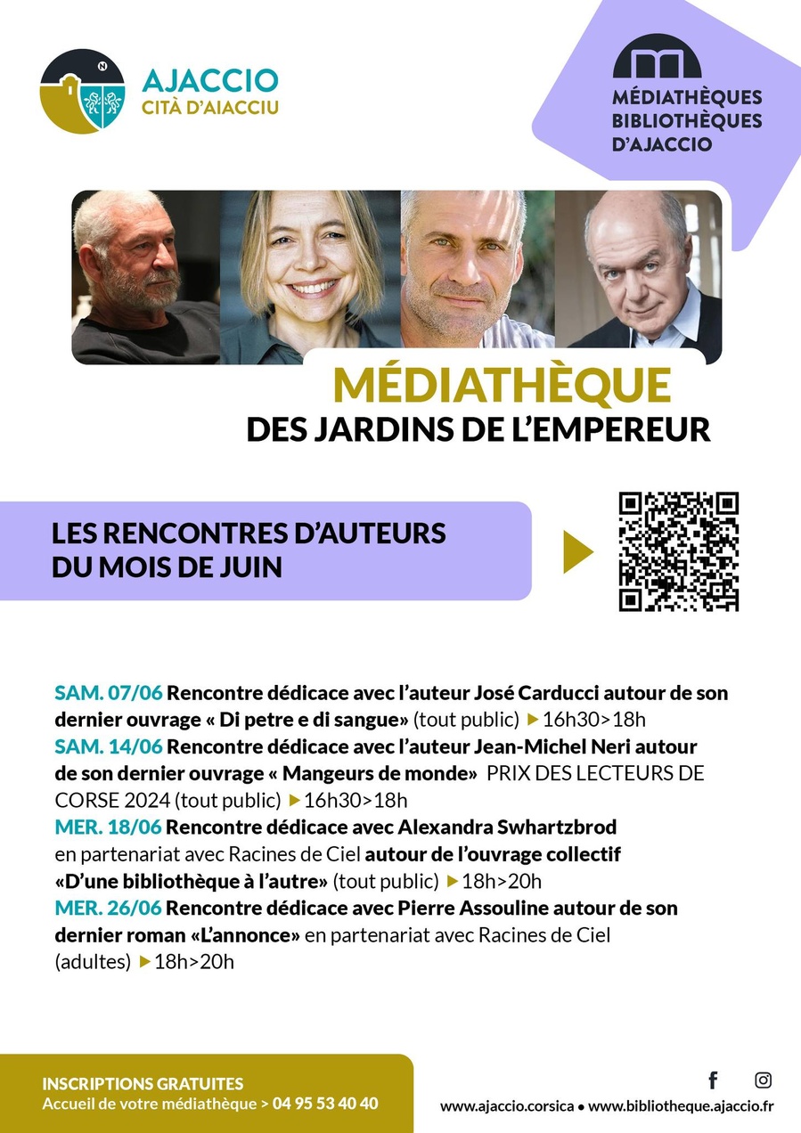 Rencontre / dédicace avec Alexandra Swhartzbrod en partenariat avec Racines de Ciel autour de l'ouvrage collectif «D'une bibliothèque à l'autre» - Médiathèque des Jardins de l’Empereur