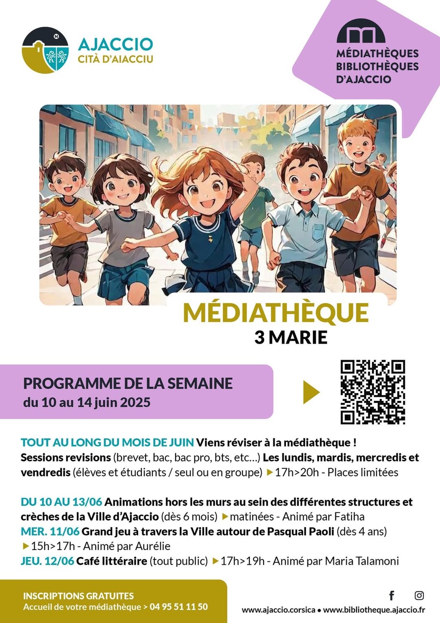 Café littéraire" animé par Maria Talamoni - Médiathèque des 3 Marie