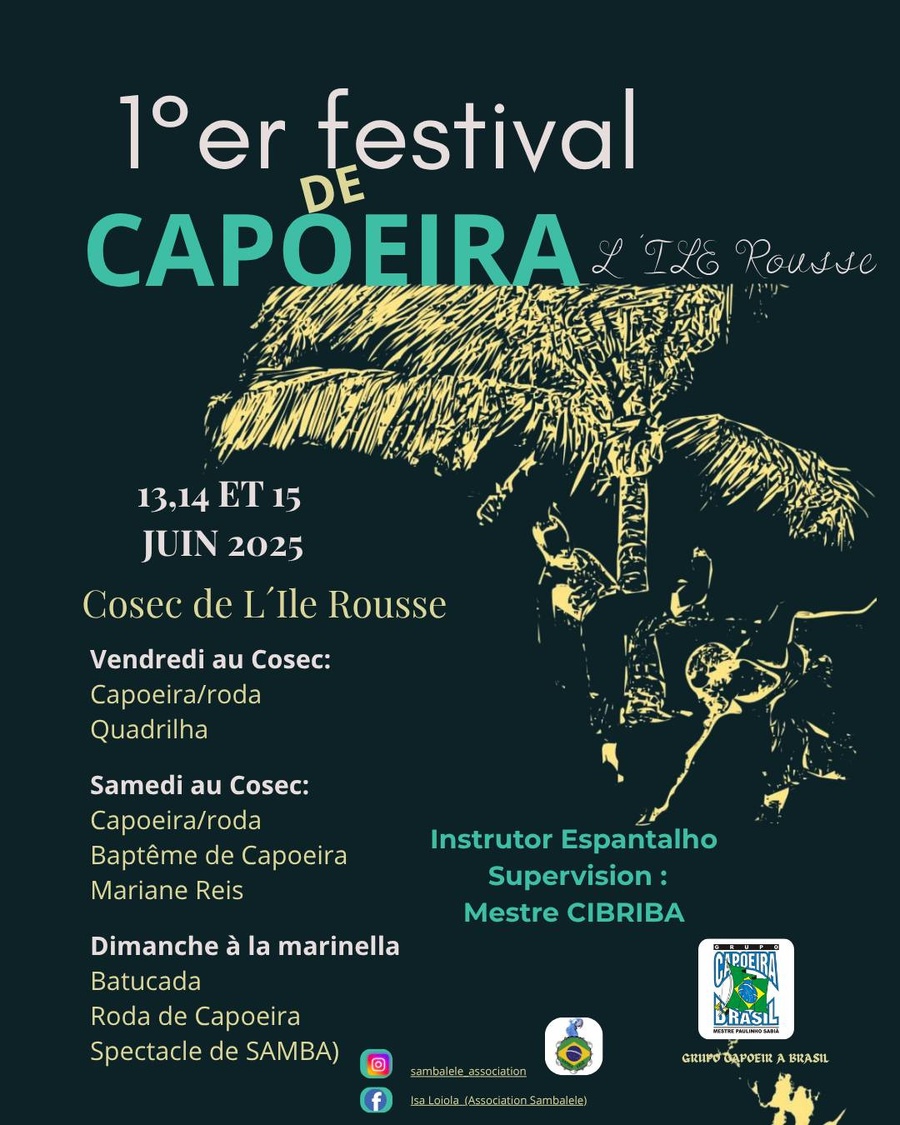 1er Festival de Capoeira organisé par l'association Samba Lelê - COSEC et Plage La Marinella