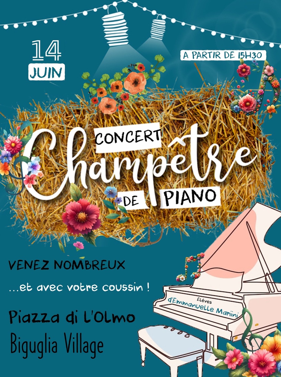 Concert Champêtre de Piano avec Emmanuelle Mariini - Place du village (Piazza di l'Olmo)