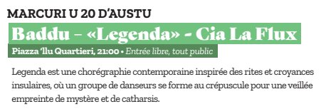 Spectacle de danse : 'Legenda' par la Cie La Flux