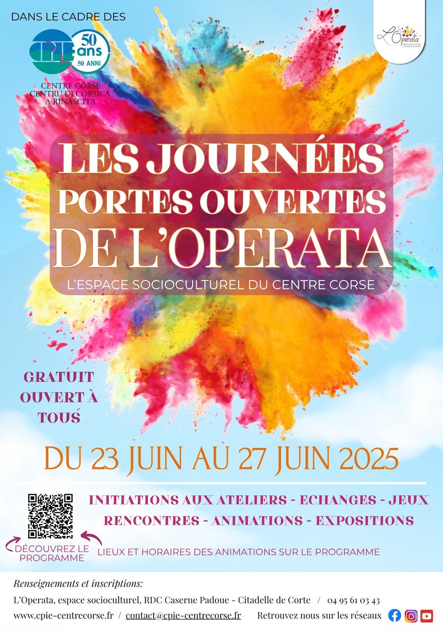 Les Journées Portes ouvertes de l'Operata - CPIE A Rinascita 