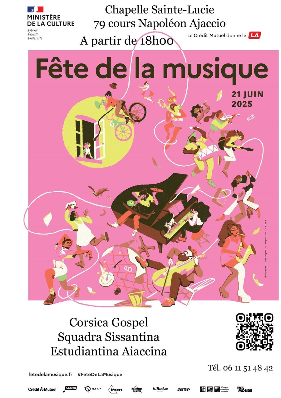 Fête De La Musique : Corsica Gospel,  Squadra Sissentina et Estudiantina Aiaccina  - Chapelle Sainte Lucie