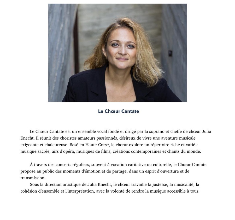 Atelier de chant 'Le chœur Cantate' avec Julia Knecht - Couvent Saint-Antoine