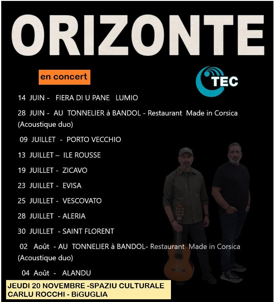 Concert du groupe Orizonte à San Fiurenzu