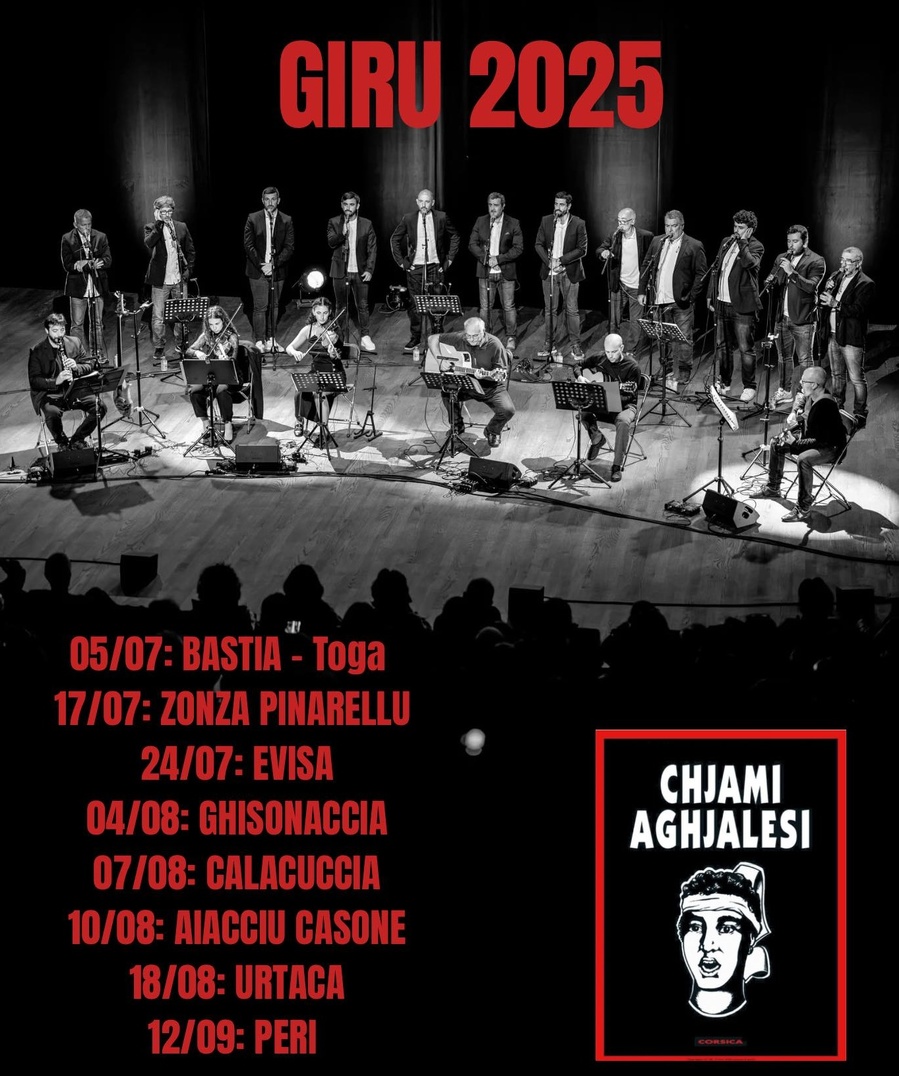 Concert d'I Chjami Aghjalesi au Théâtre de Verdure du Casone