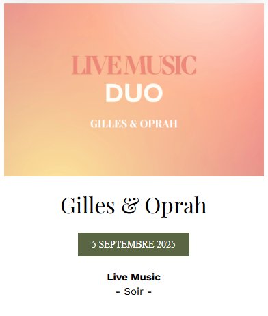 Live music avec Gilles et Oprah - Casa santini - Portivechju