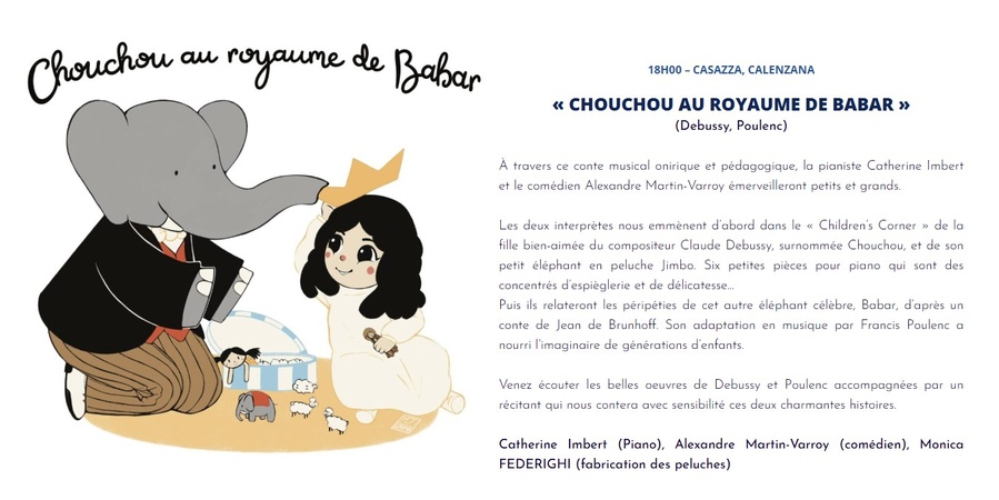 Concert Chouchou au royaume de Babar par Catherine Imbert et Alexandre Martin-Varroy