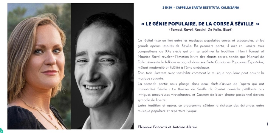 Concert 'Le Génie Populaire' : Voyage Musical de la Corse à Séville
